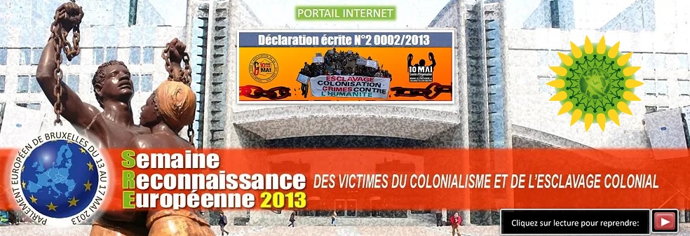 Bannière SRE2013 des victimes du colonialisme et de l'esclavage colonial